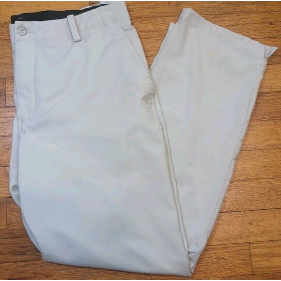 Men's Nike Tour Performence Dri-Fit Golf Pant Size 36x30 Stretch Cream Khaki - Picture 2 of 10